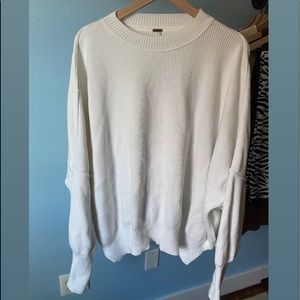 Free People white sweater